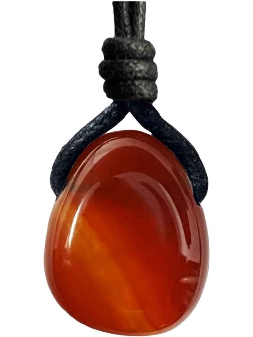 Adjustable Carnelian Pendant Necklace for Men & Women, Minimalist Boho Choker